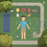 Visual representation of recuperbate practices for physical and mental recovery